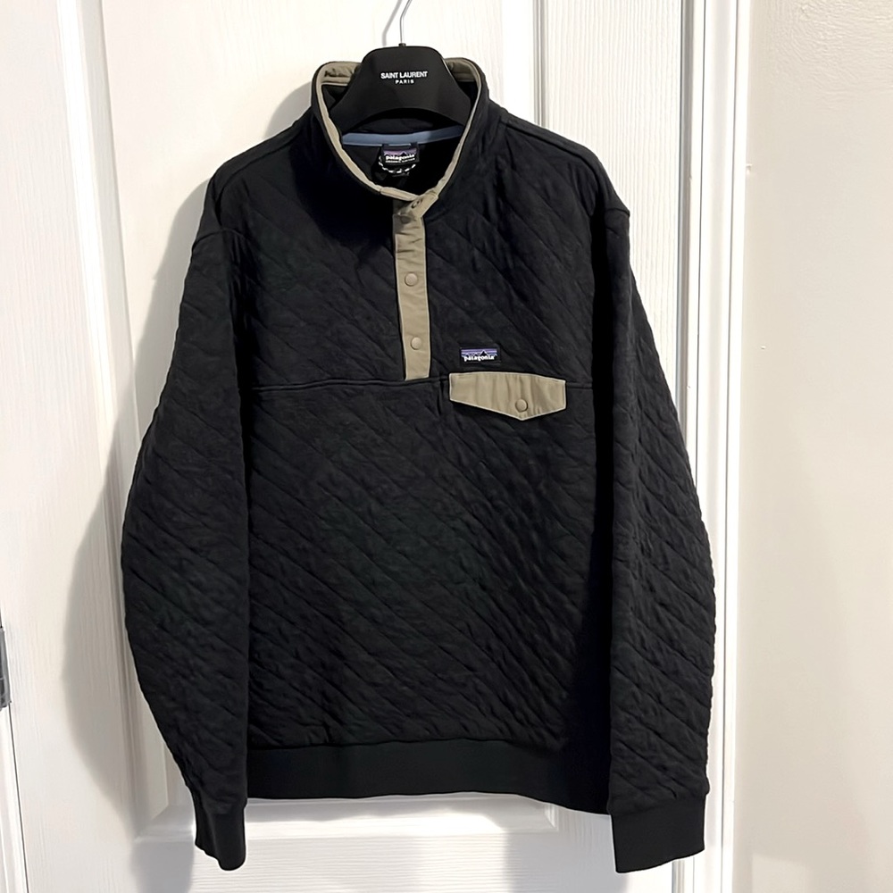 Patagonia Organic Cotton Quilt Snap T Pullover Size L